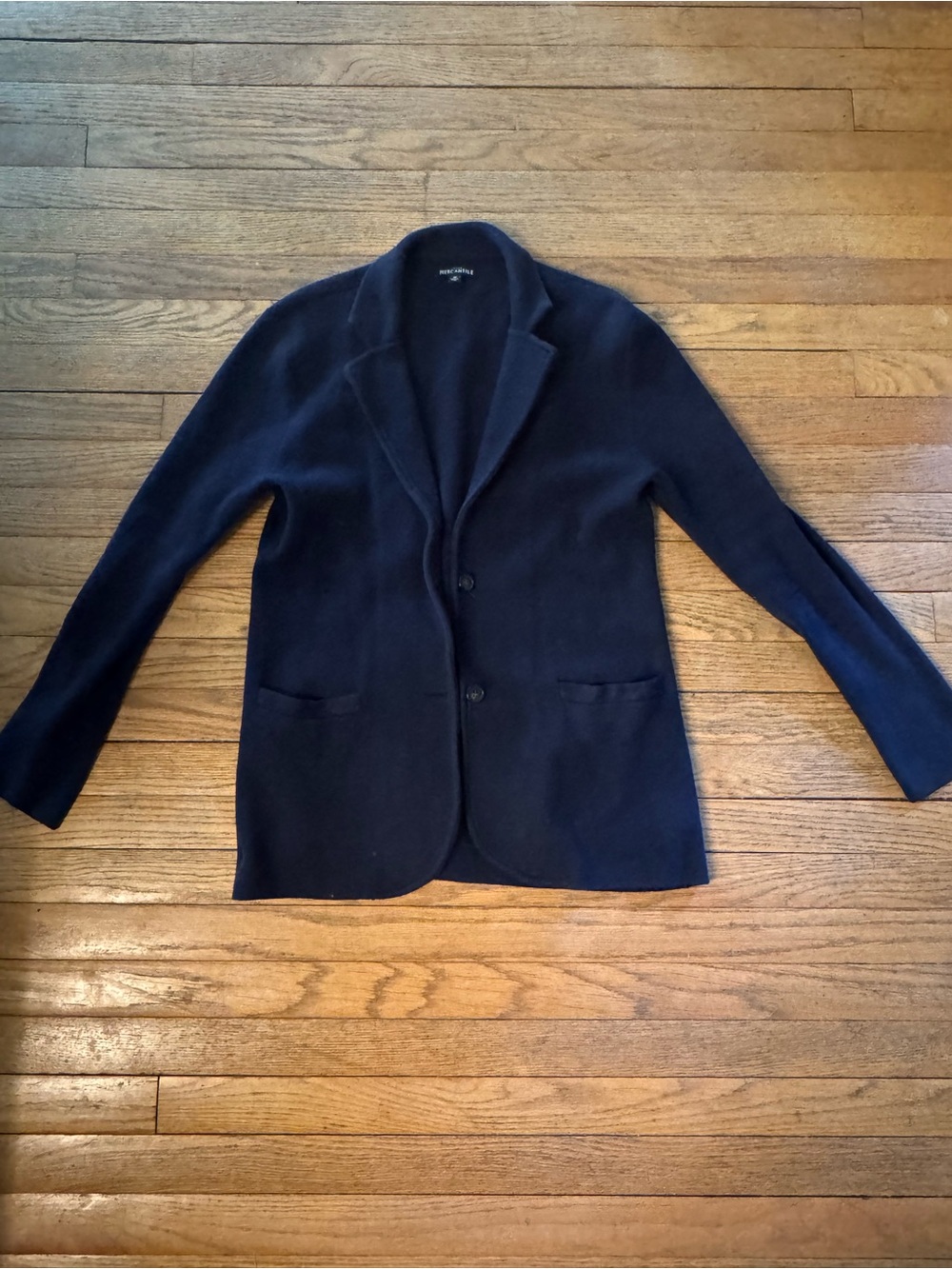 J Crew Mercantile Schoolboy Cardi- Blazer Women's Medium Navy